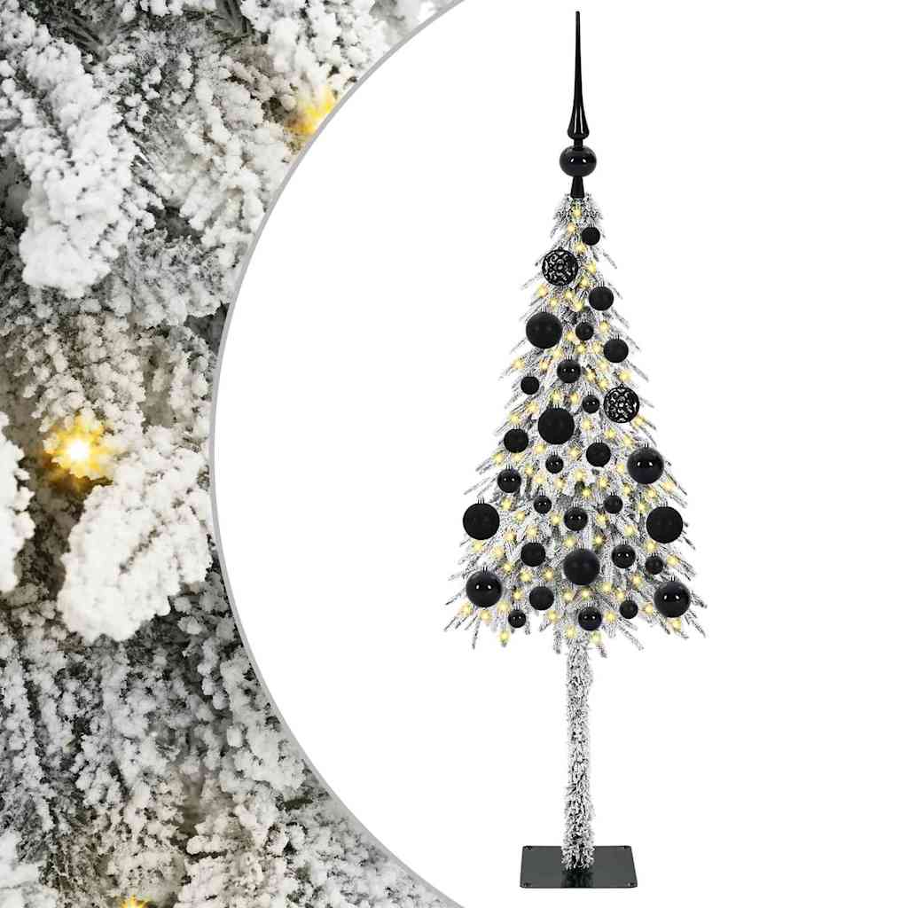 Weihnachtsbaum mit 150 LEDs Weiß 120 cm PE und Stahl