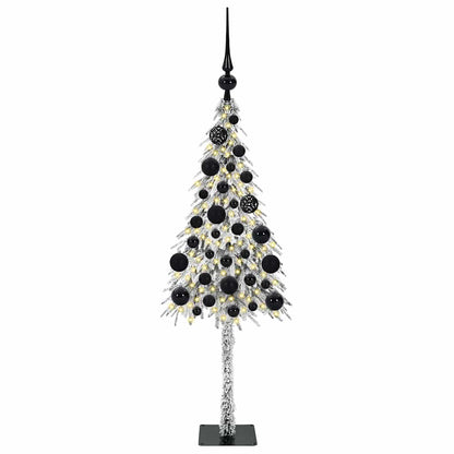 Weihnachtsbaum mit 150 LEDs Weiß 120 cm PE und Stahl