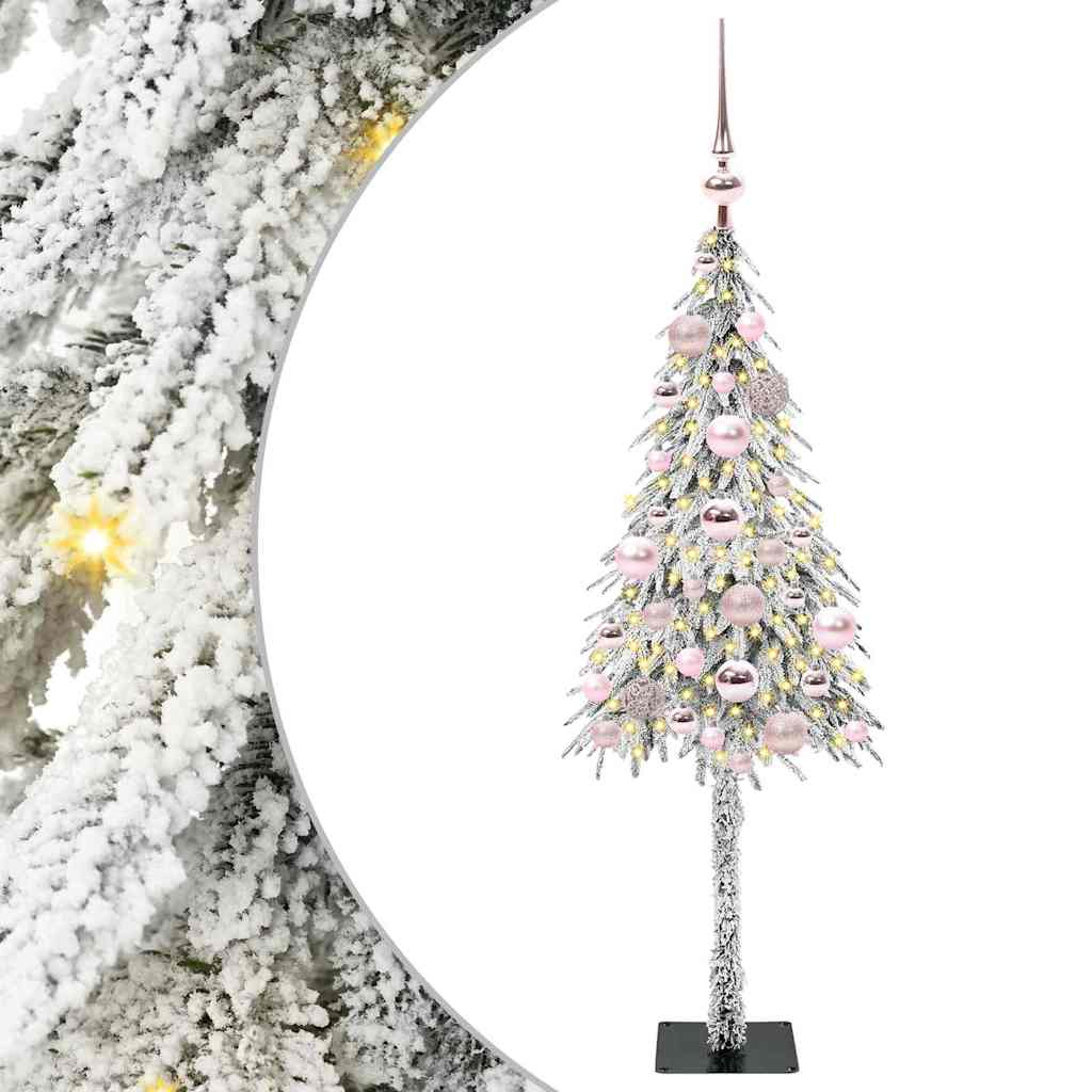 Weihnachtsbaum mit 150 LEDs Weiß 120 cm PE und Stahl
