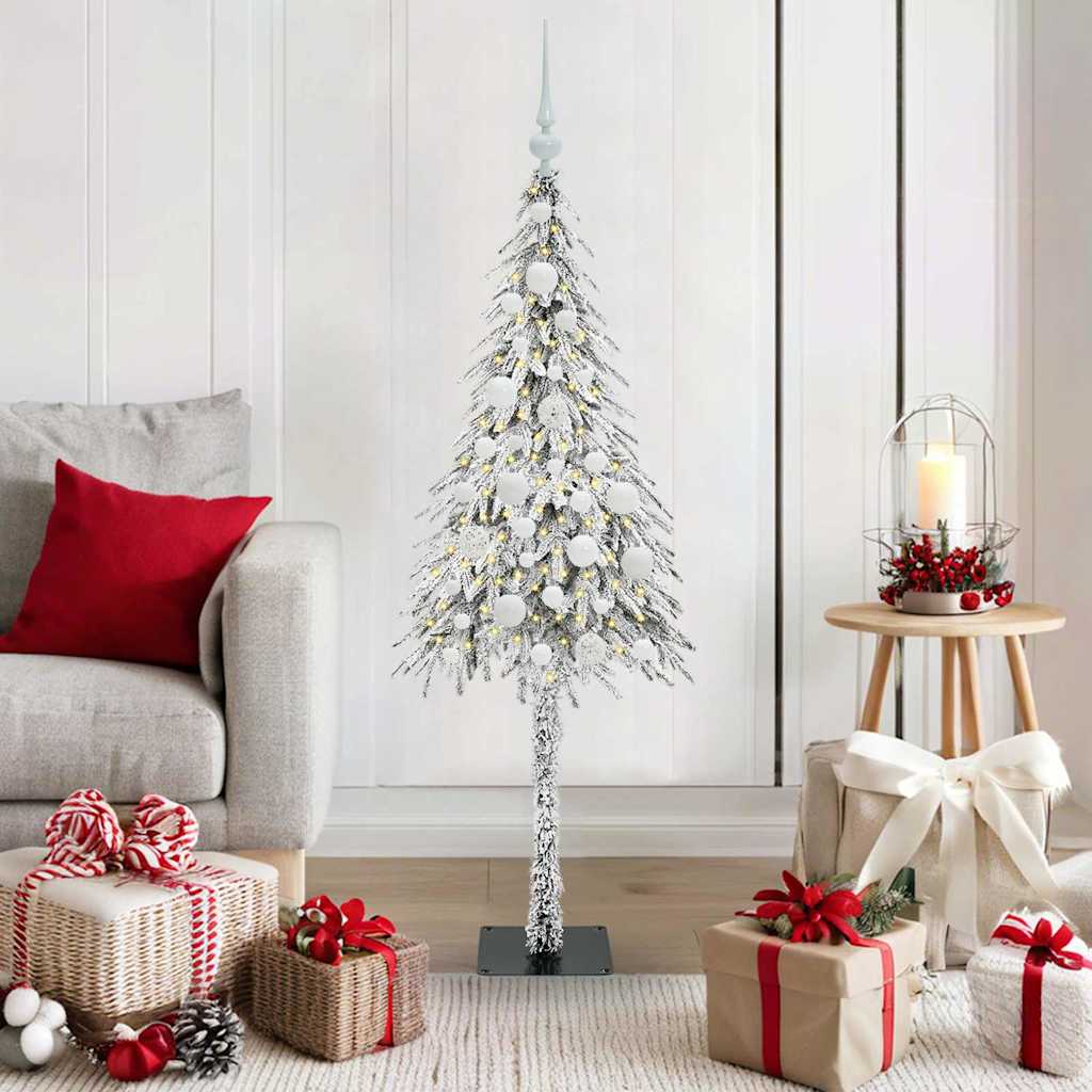 Weihnachtsbaum mit 150 LEDs Weiß 120 cm PE und Stahl