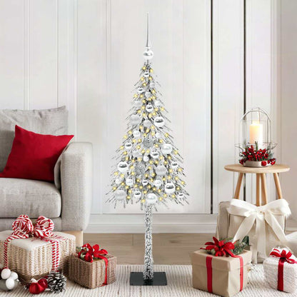 Weihnachtsbaum mit 150 LEDs Weiß 120 cm PE und Stahl