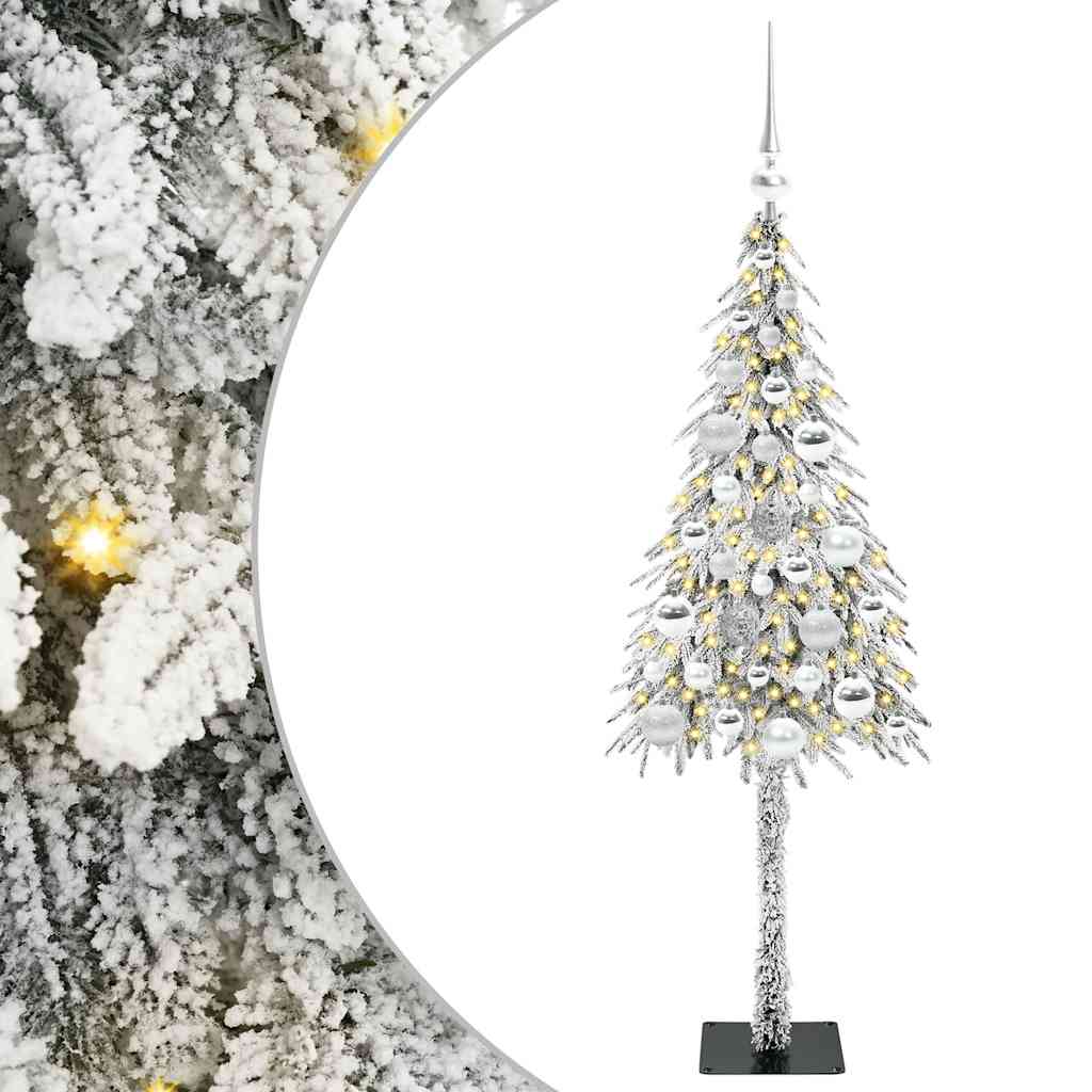 Weihnachtsbaum mit 150 LEDs Weiß 120 cm PE und Stahl