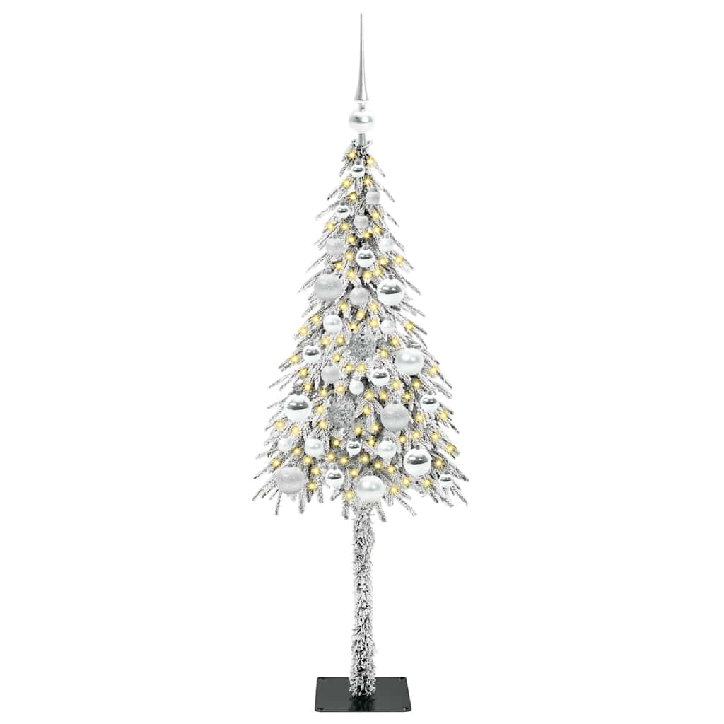 Weihnachtsbaum mit 150 LEDs Weiß 120 cm PE und Stahl
