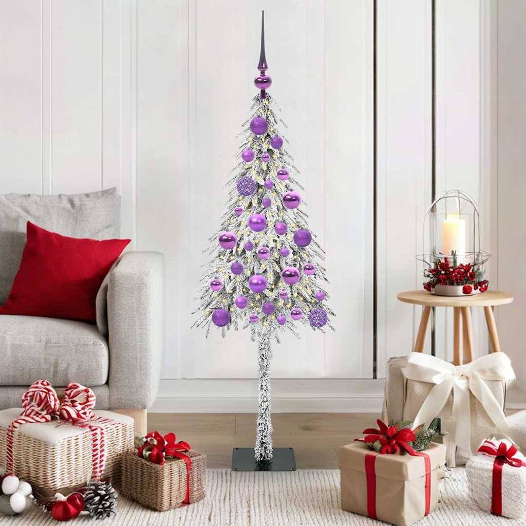 Weihnachtsbaum mit 150 LEDs Weiß 120 cm PE und Stahl