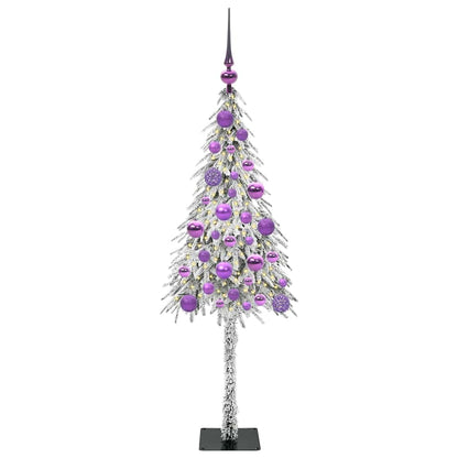 Weihnachtsbaum mit 150 LEDs Weiß 120 cm PE und Stahl