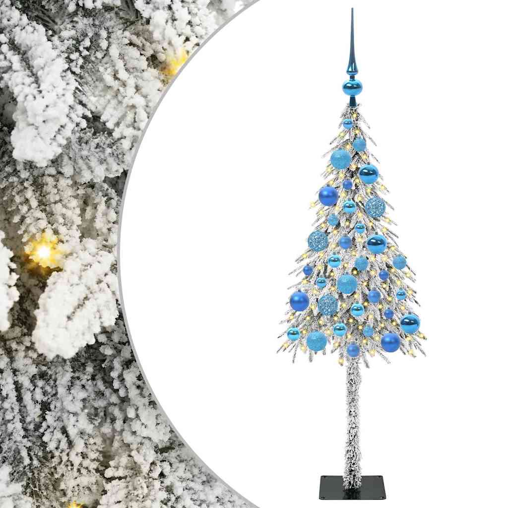 Weihnachtsbaum mit 150 LEDs Weiß 120 cm PE und Stahl
