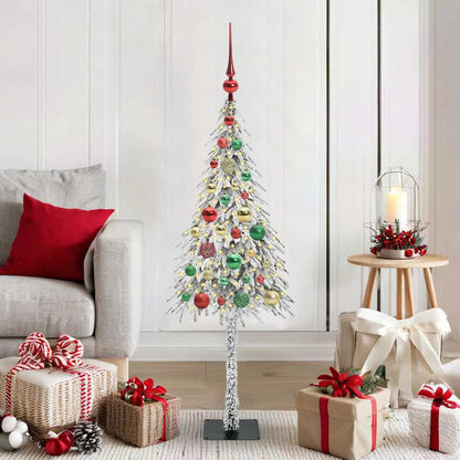 Weihnachtsbaum mit 150 LEDs Weiß 120 cm PE und Stahl