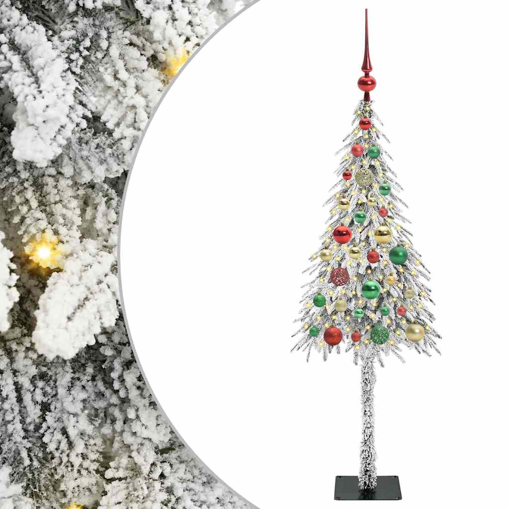 Weihnachtsbaum mit 150 LEDs Weiß 120 cm PE und Stahl