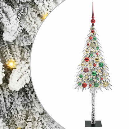 Weihnachtsbaum mit 150 LEDs Weiß 120 cm PE und Stahl