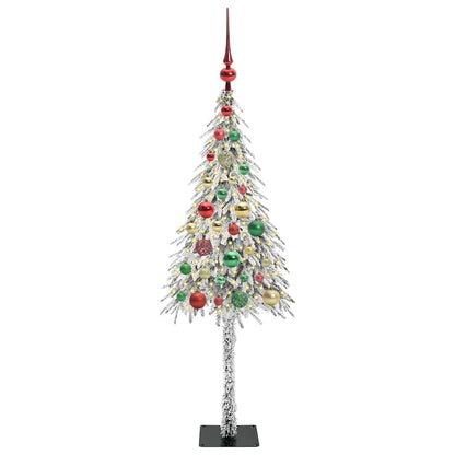 Weihnachtsbaum mit 150 LEDs Weiß 120 cm PE und Stahl