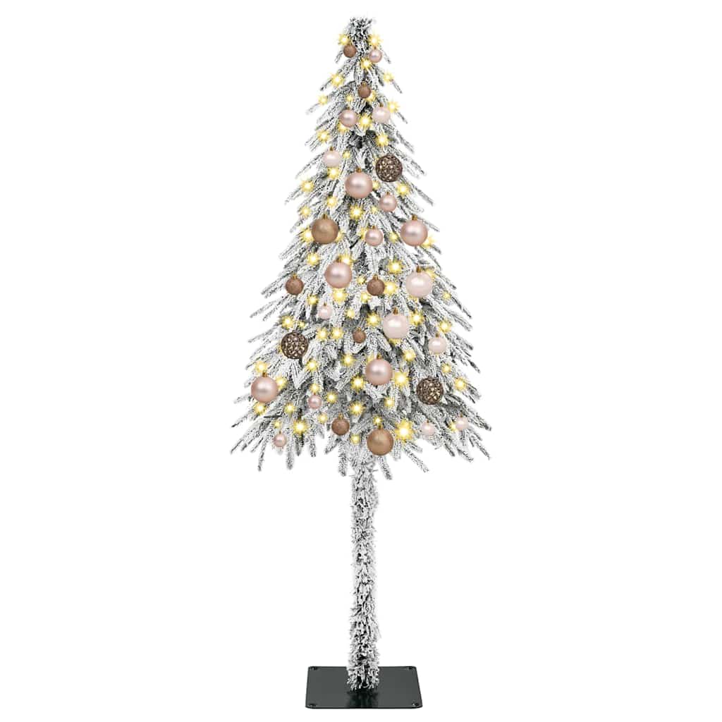 Weihnachtsbaum mit 150 LEDs Weiß 150 cm PE und Stahl