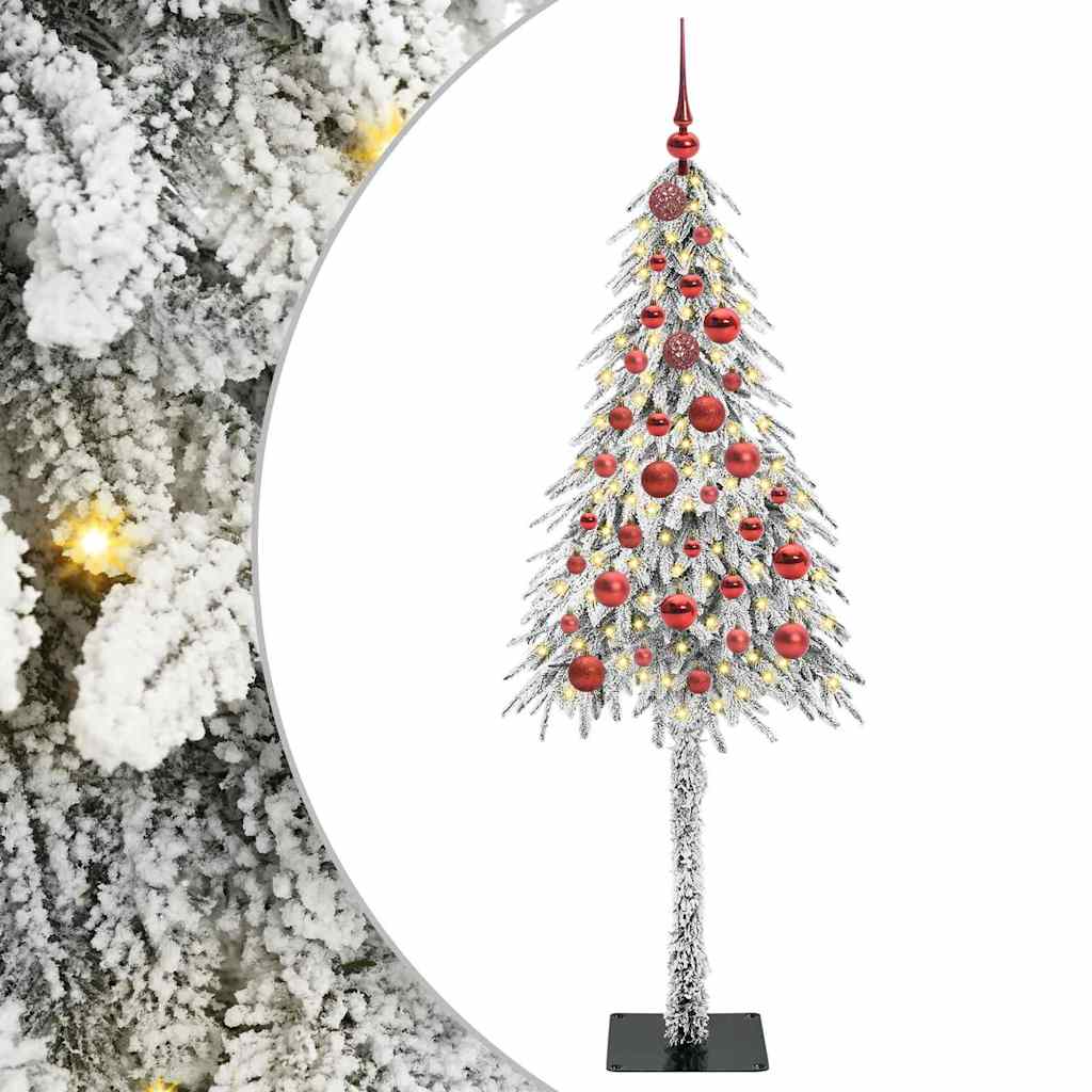 Weihnachtsbaum mit 150 LEDs Weiß 150 cm PE und Stahl