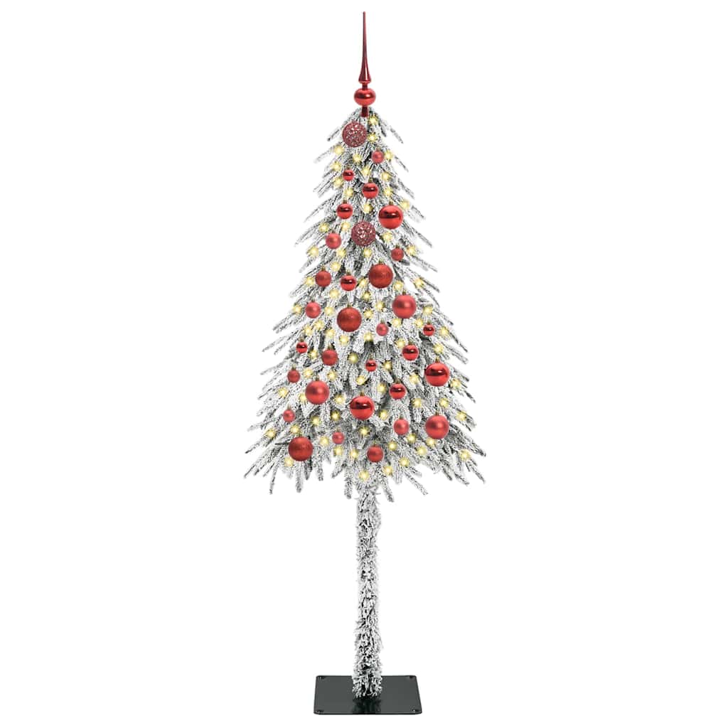 Weihnachtsbaum mit 150 LEDs Weiß 150 cm PE und Stahl