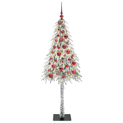 Weihnachtsbaum mit 150 LEDs Weiß 150 cm PE und Stahl