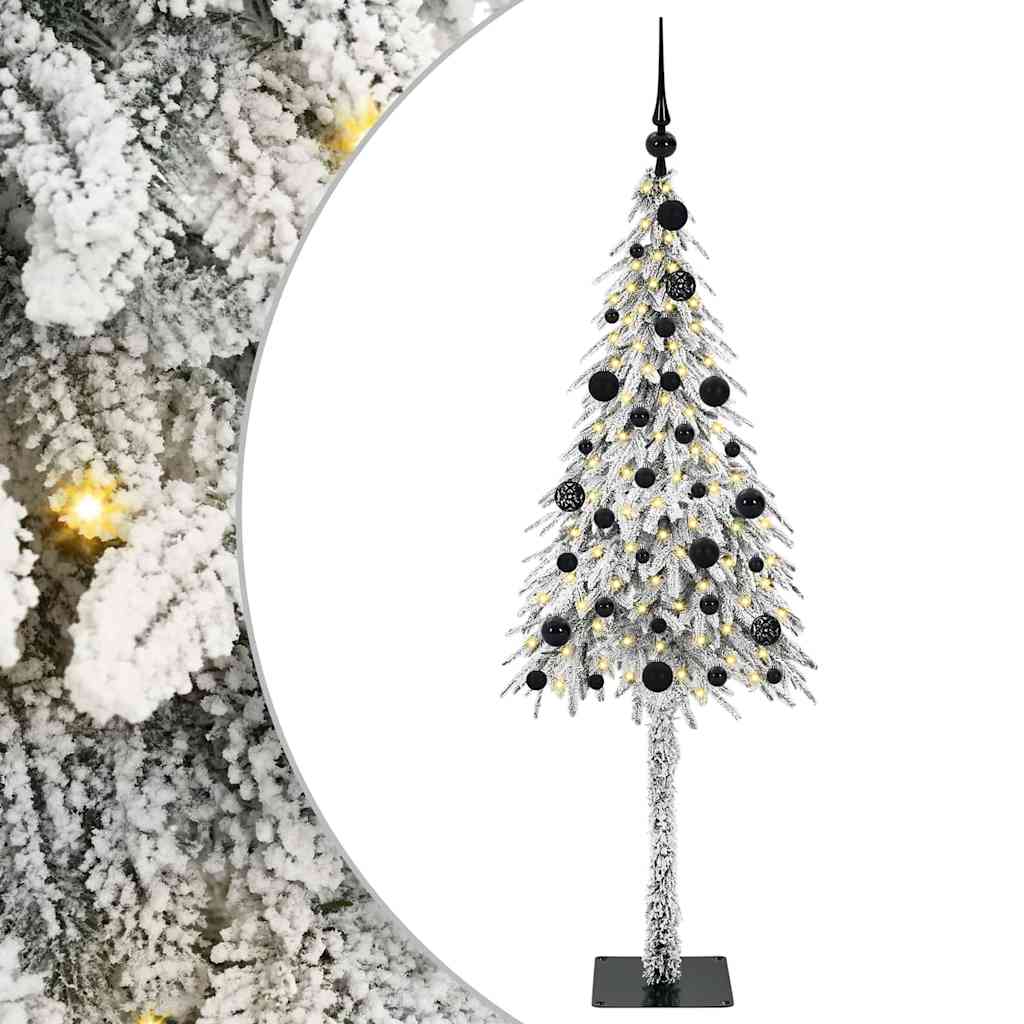 Weihnachtsbaum mit 150 LEDs Weiß 150 cm PE und Stahl