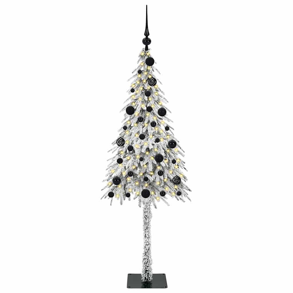 Weihnachtsbaum mit 150 LEDs Weiß 150 cm PE und Stahl