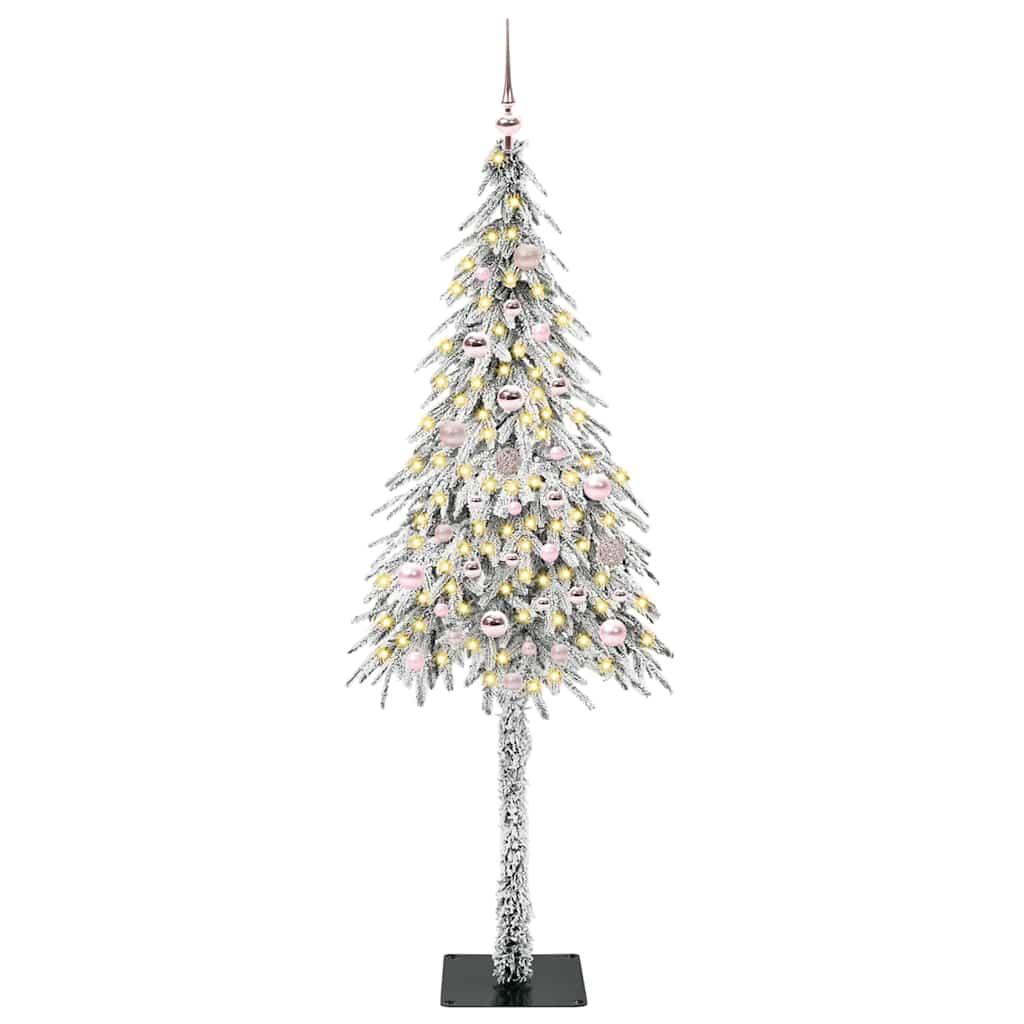 Weihnachtsbaum mit 150 LEDs Weiß 150 cm PE und Stahl