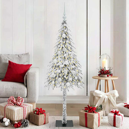 Weihnachtsbaum mit 150 LEDs Weiß 150 cm PE und Stahl