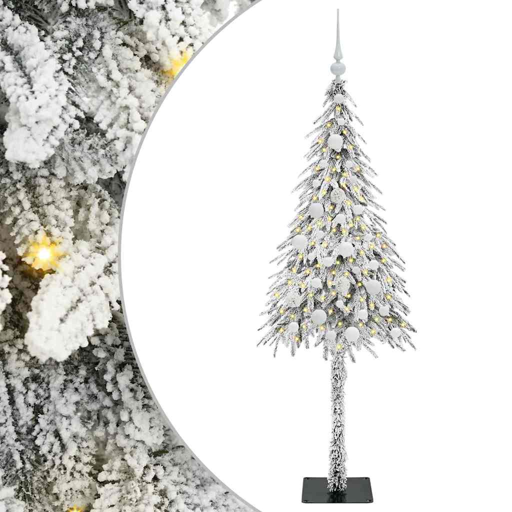 Weihnachtsbaum mit 150 LEDs Weiß 150 cm PE und Stahl