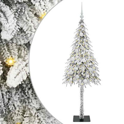 Weihnachtsbaum mit 150 LEDs Weiß 150 cm PE und Stahl