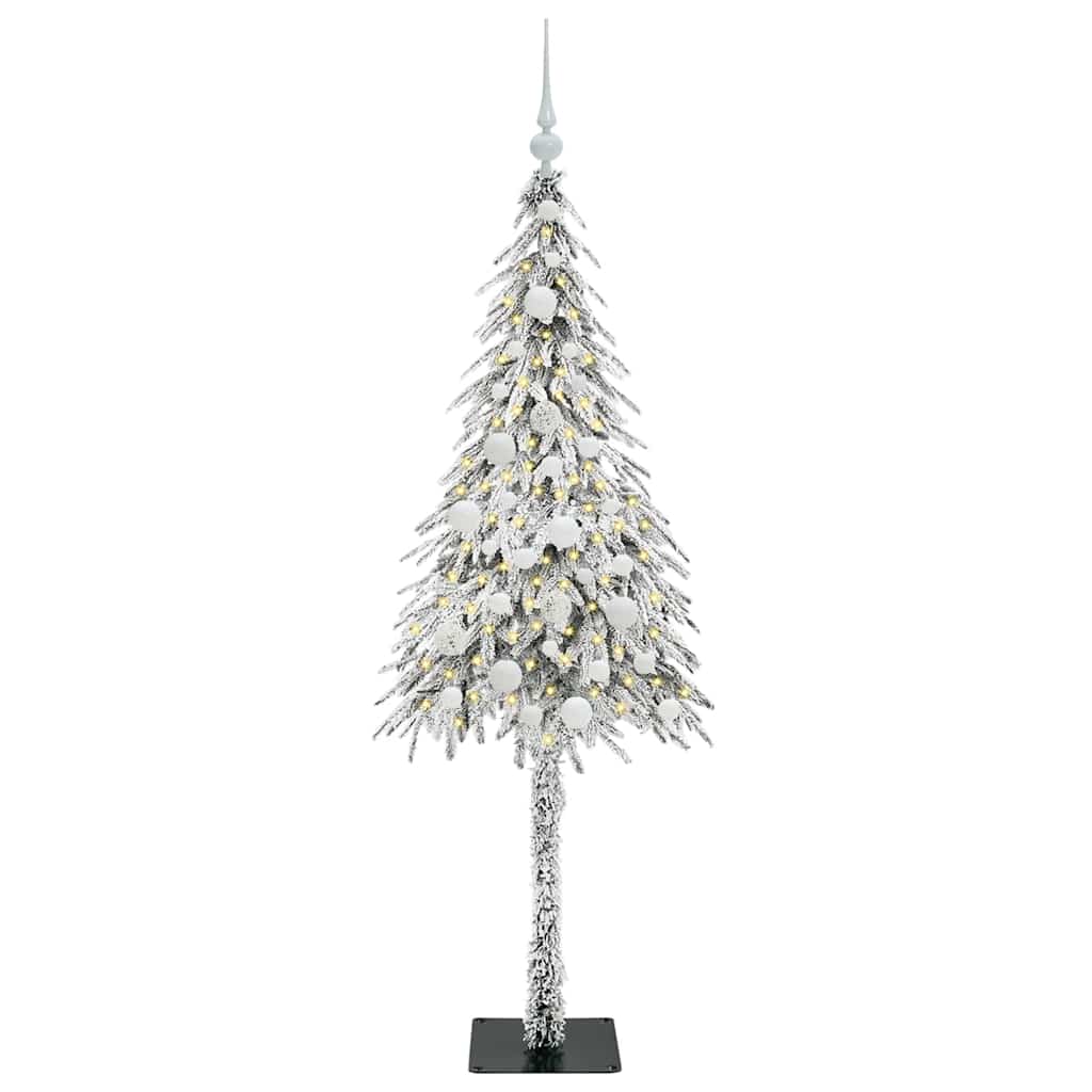 Weihnachtsbaum mit 150 LEDs Weiß 150 cm PE und Stahl