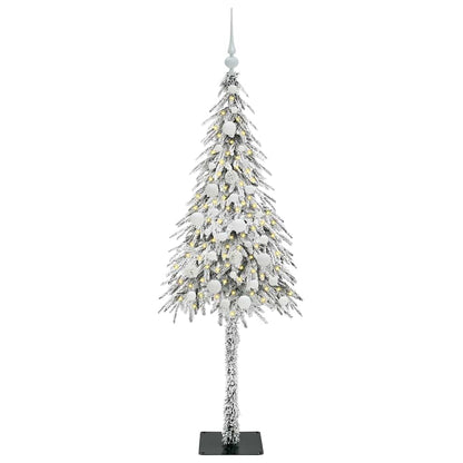 Weihnachtsbaum mit 150 LEDs Weiß 150 cm PE und Stahl