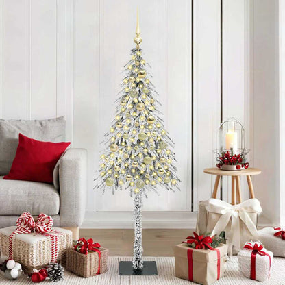 Weihnachtsbaum mit 150 LEDs Weiß 150 cm PE und Stahl