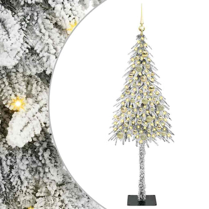 Weihnachtsbaum mit 150 LEDs Weiß 150 cm PE und Stahl