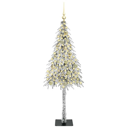 Weihnachtsbaum mit 150 LEDs Weiß 150 cm PE und Stahl