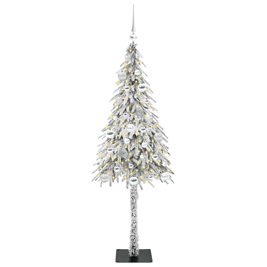 Weihnachtsbaum mit 150 LEDs Weiß 150 cm PE und Stahl
