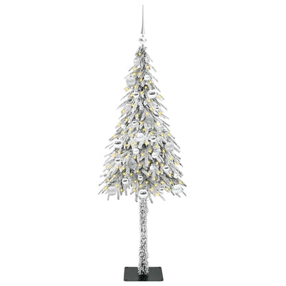 Weihnachtsbaum mit 150 LEDs Weiß 150 cm PE und Stahl