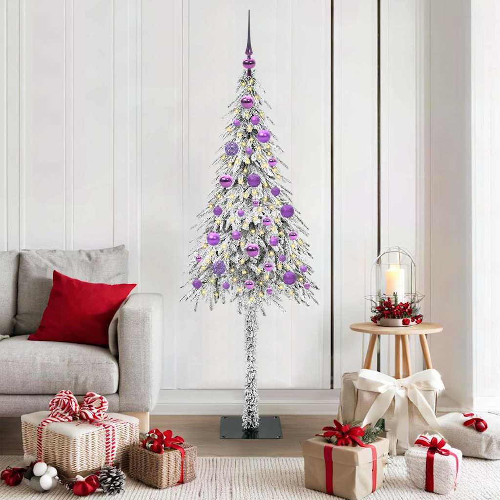 Weihnachtsbaum mit 150 LEDs Weiß 150 cm PE und Stahl