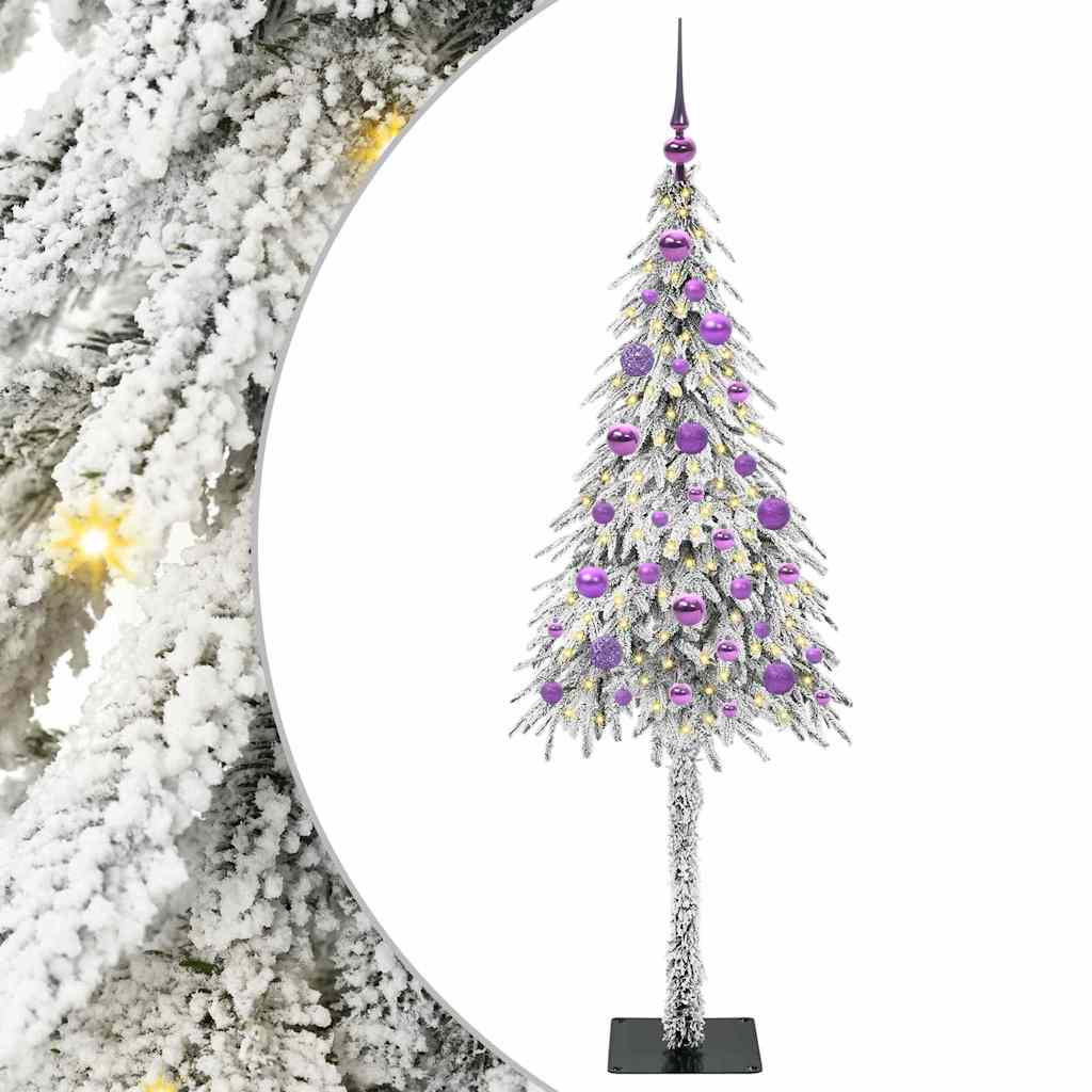 Weihnachtsbaum mit 150 LEDs Weiß 150 cm PE und Stahl