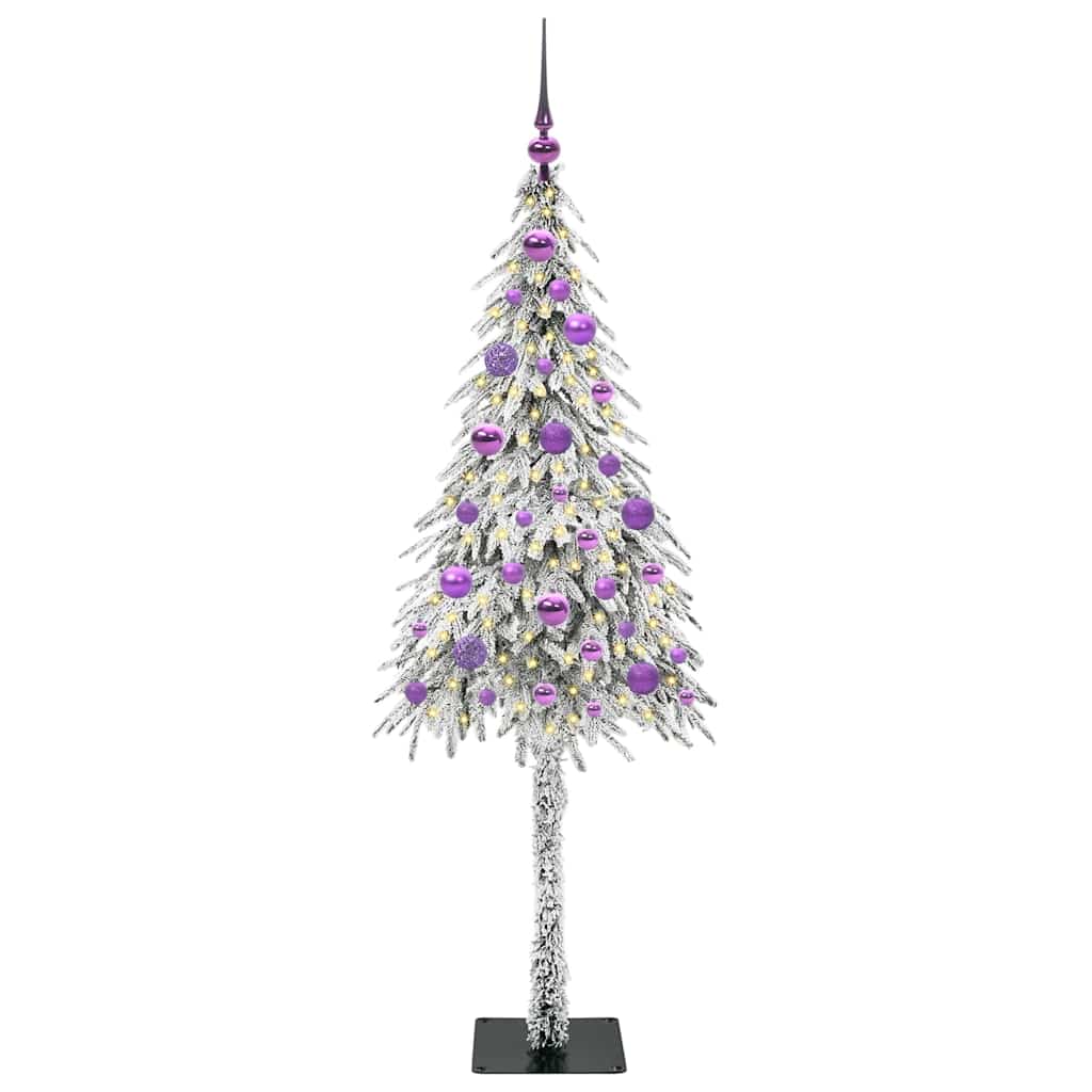 Weihnachtsbaum mit 150 LEDs Weiß 150 cm PE und Stahl