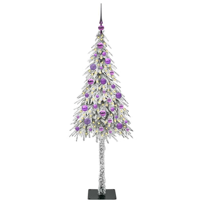 Weihnachtsbaum mit 150 LEDs Weiß 150 cm PE und Stahl