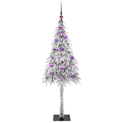 Weihnachtsbaum mit 150 LEDs Weiß 150 cm PE und Stahl
