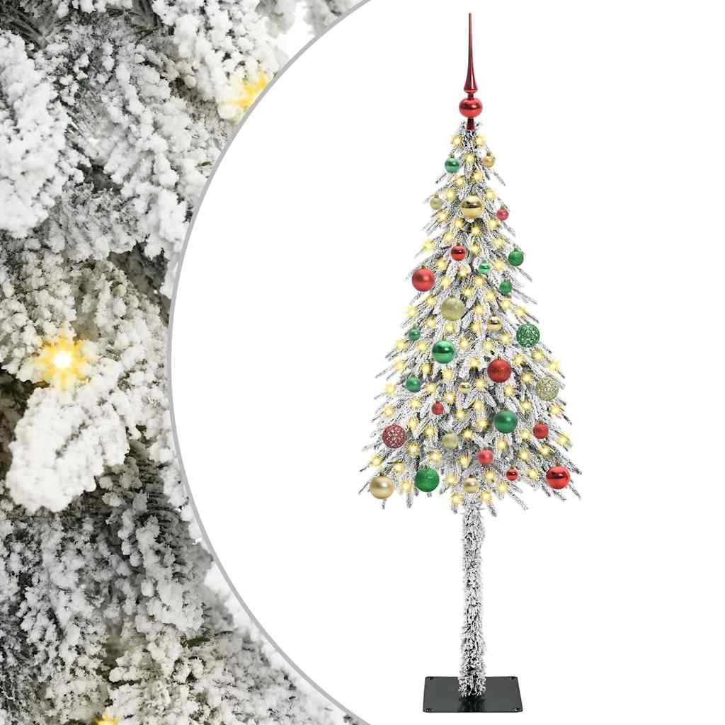 Weihnachtsbaum mit 150 LEDs Weiß 150 cm PE und Stahl