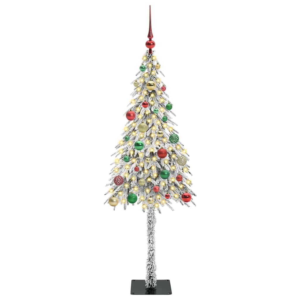 Weihnachtsbaum mit 150 LEDs Weiß 150 cm PE und Stahl