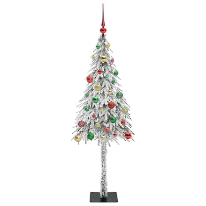 Weihnachtsbaum mit 150 LEDs Weiß 150 cm PE und Stahl