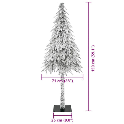 Weihnachtsbaum mit 150 LEDs Weiß 150 cm PE und Stahl