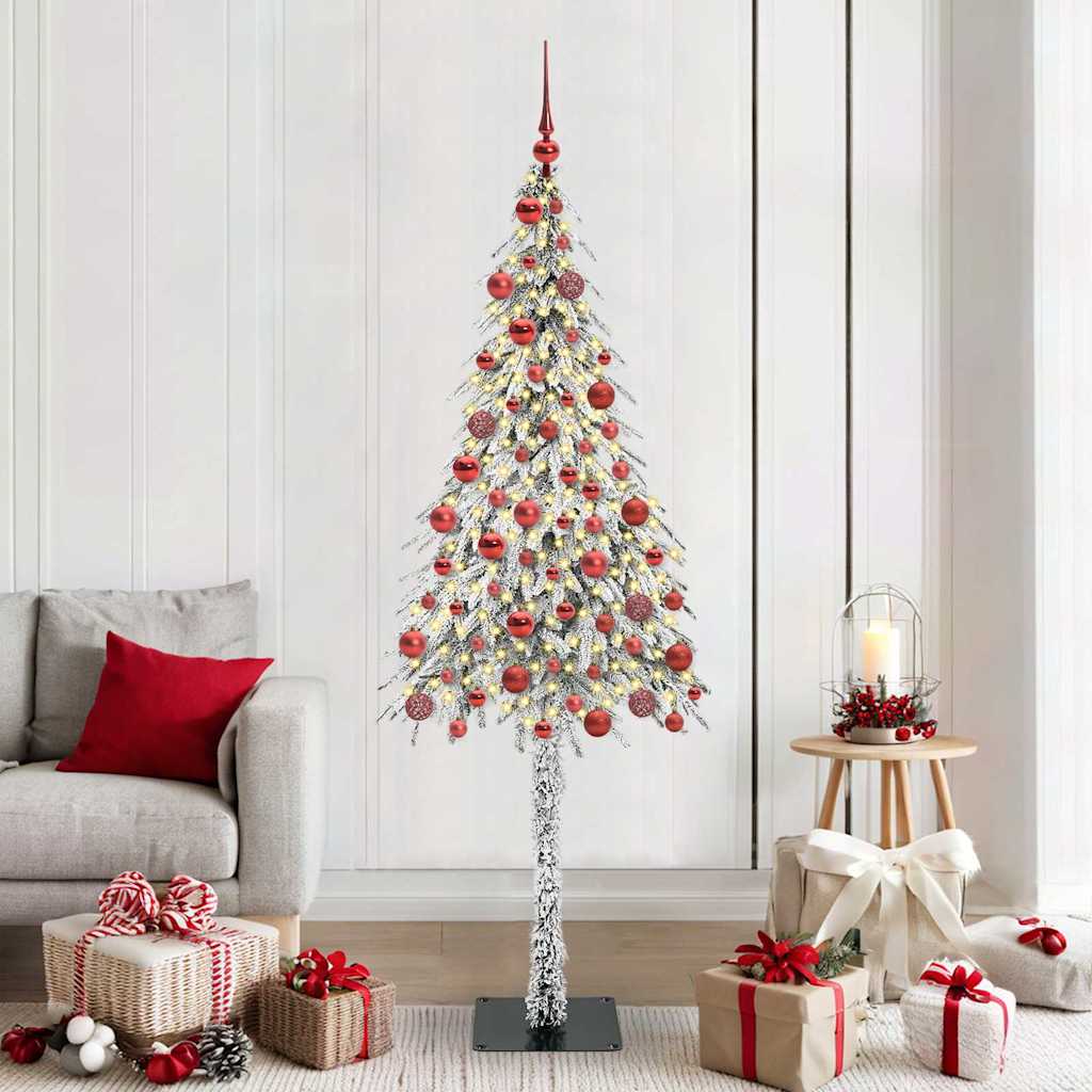 Weihnachtsbaum Weiß 180 cm PE und Stahl