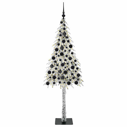Weihnachtsbaum mit 300 LEDs Weiß 180 cm PE und Stahl