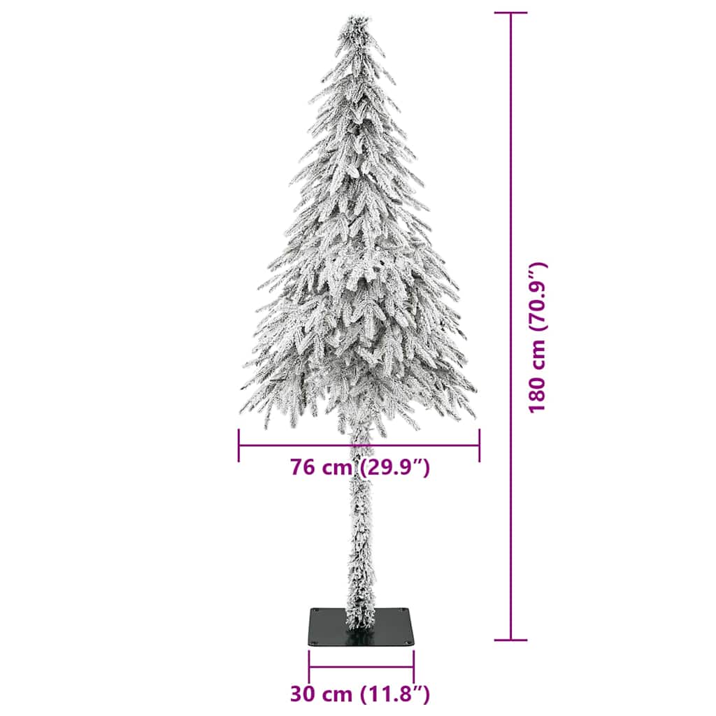 Weihnachtsbaum mit 300 LEDs Weiß 180 cm PE und Stahl