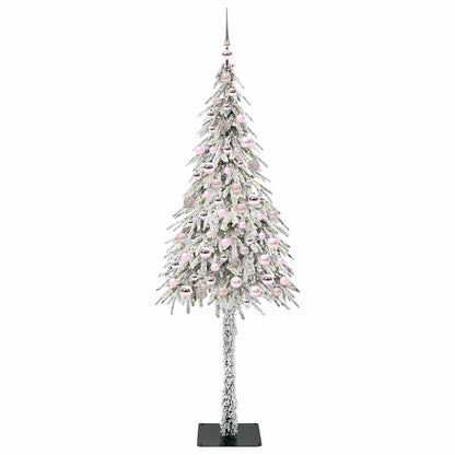 Weihnachtsbaum mit 300 LEDs Weiß 180 cm PE und Stahl