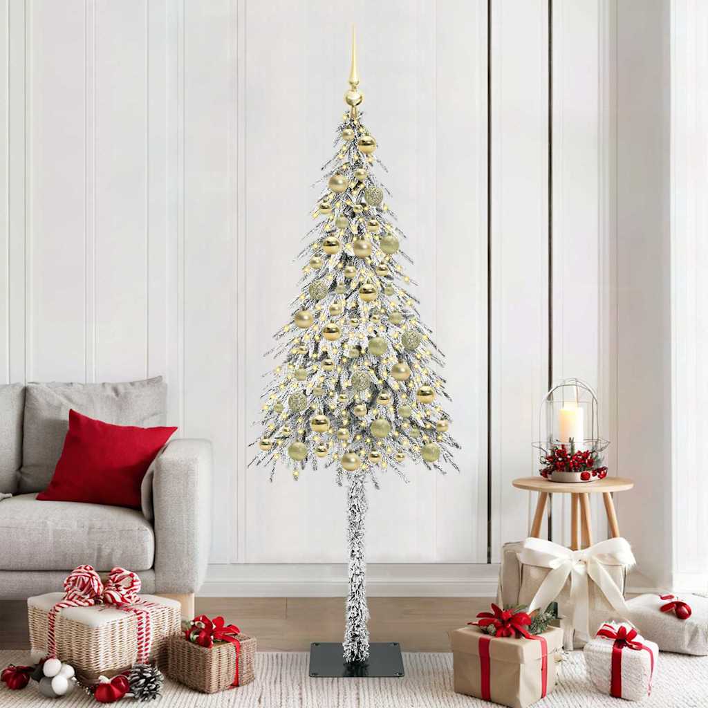 Weihnachtsbaum Weiß 180 cm PE und Stahl