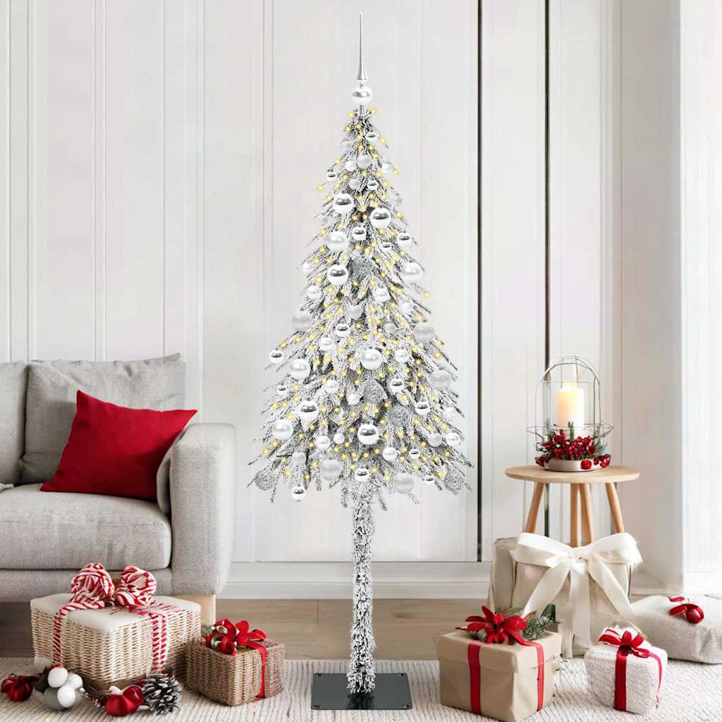 Weihnachtsbaum Weiß 180 cm PE und Stahl
