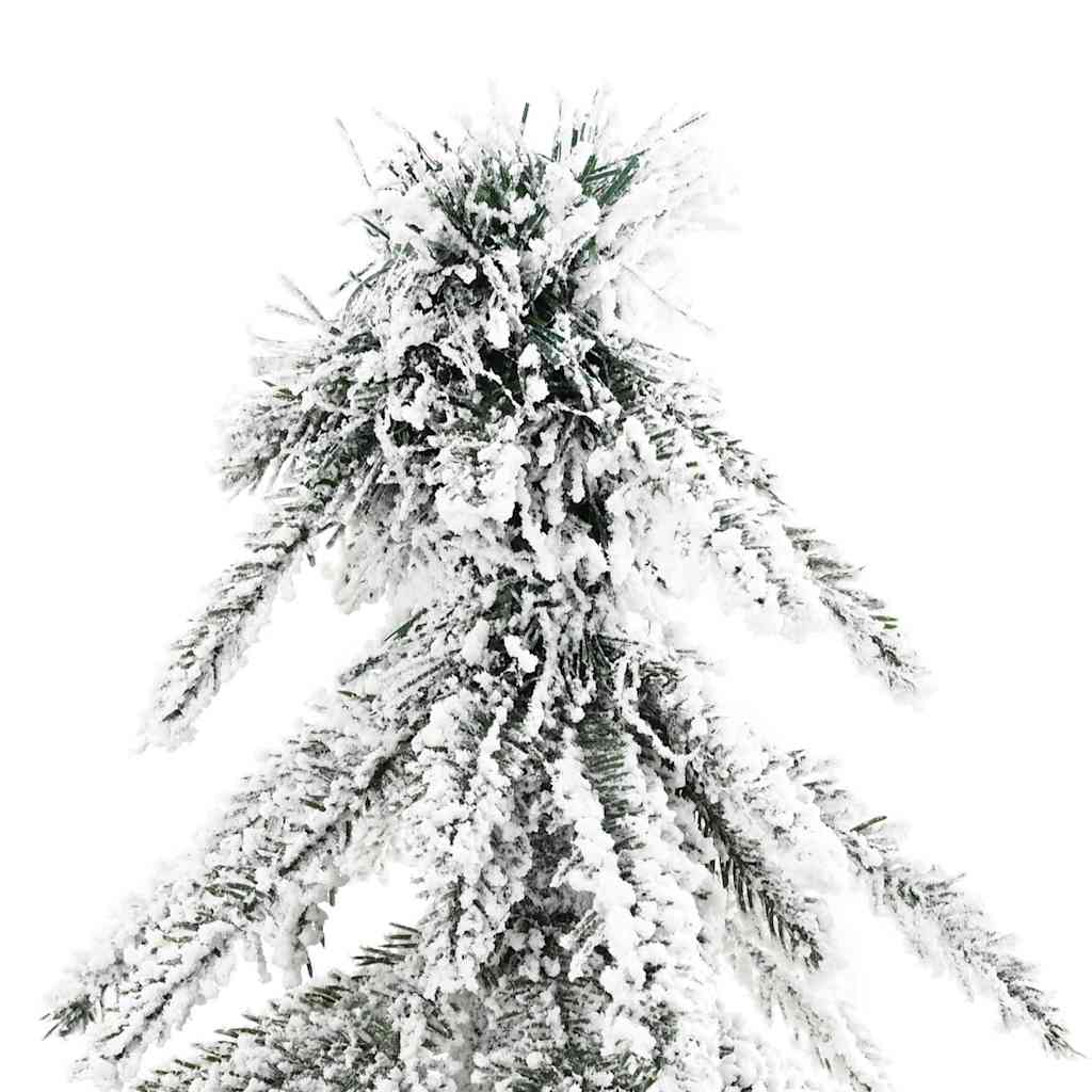 Weihnachtsbaum mit 300 LEDs Weiß 180 cm PE und Stahl