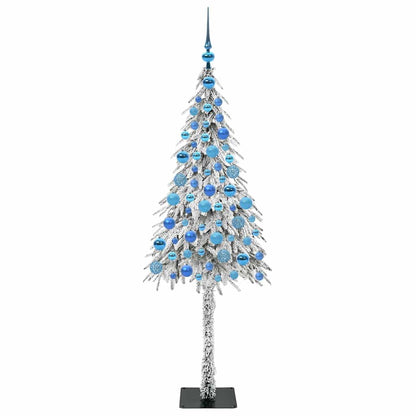 Weihnachtsbaum mit 300 LEDs Weiß 180 cm PE und Stahl