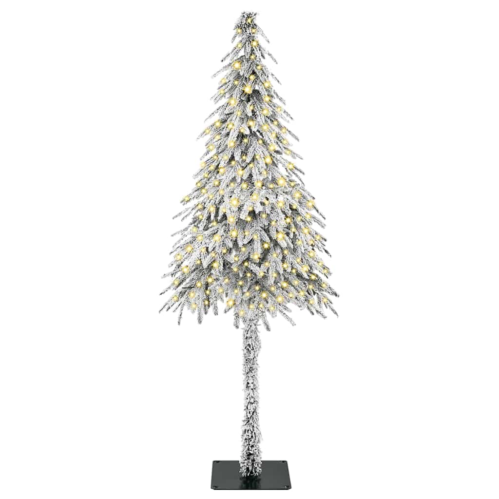 Weihnachtsbaum mit 300 LEDs Weiß 210 cm PE und Stahl