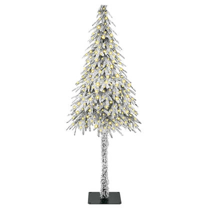 Weihnachtsbaum mit 300 LEDs Weiß 210 cm PE und Stahl